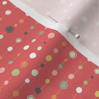Multi-color Dots on a Wire - Pink Orange