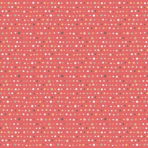 Multi-color Dots on a Wire - Pink Orange