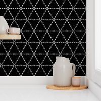 BLACK AND WHITE ABSTRACT TRIANGLES