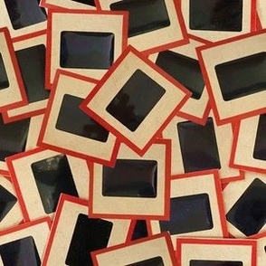 Vintage Red Border 35mm Film Slides