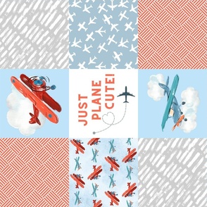 Plane Quilt Layout for Spoonflower