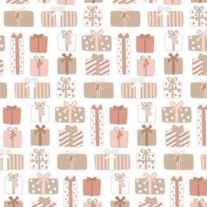 Presents and Bows in Neutrals 1 1/2  inch