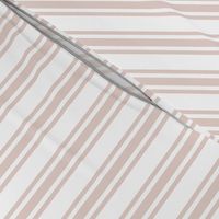 Ticking Stripe Tan Retro Christmas neutral  - 1 inch