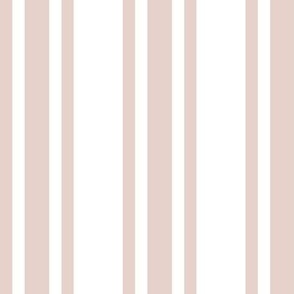 Ticking Stripe Tan Retro Christmas neutral - 2 inch