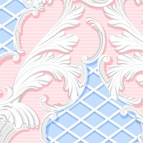 Rococo - Pink and Blue