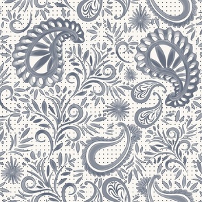 Vintage Boho Paisley 2 - Indigo