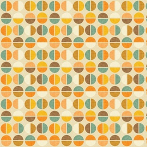 Mod Abstract Circle Earth Beige Small