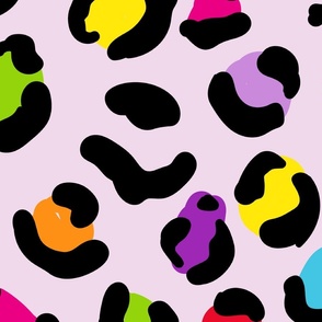 Bright Colored Leopard Print 