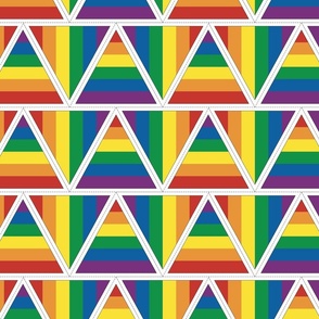 Pride Bunting - Rainbow Stripes