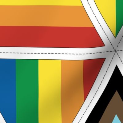 Pride Bunting - Rainbows and Trans Progress