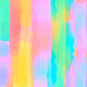 Large Pastel Water Color Splashes