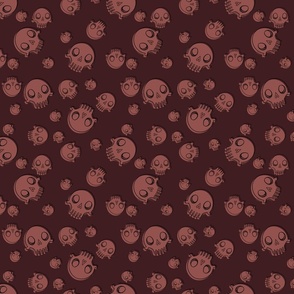 Offset Skulls (Maroon)