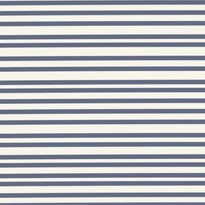 Seaside Holiday - Nautical Stripes - Navy Blue + White