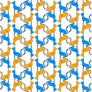 Cats blue and yellow edition