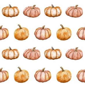 Watercolor Pumpkins (med)