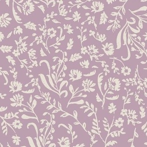 Ditsy Toile Floral - Lavender