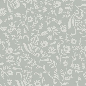 Ditsy Toile Floral - Sage