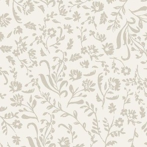 Ditsy Toile Floral - Beige