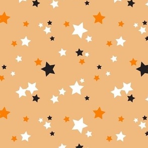 Halloween Stars - Orange Black