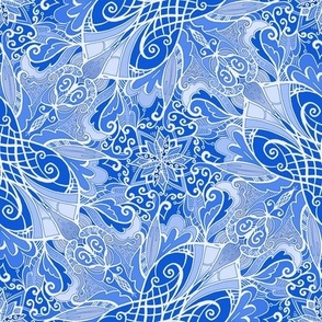 Victorian Swirls Wedgewood Blue