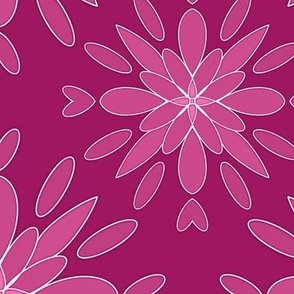 Deep Pink Background Fabric, Wallpaper and Home Decor | Spoonflower