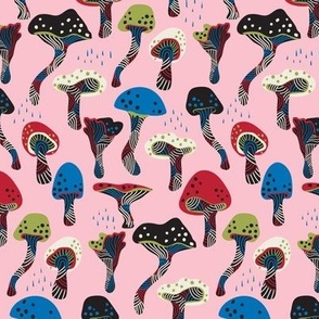 Groovy Mushrooms_pink