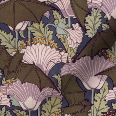 Bats Fabric by Maurice Pillard Verneuil