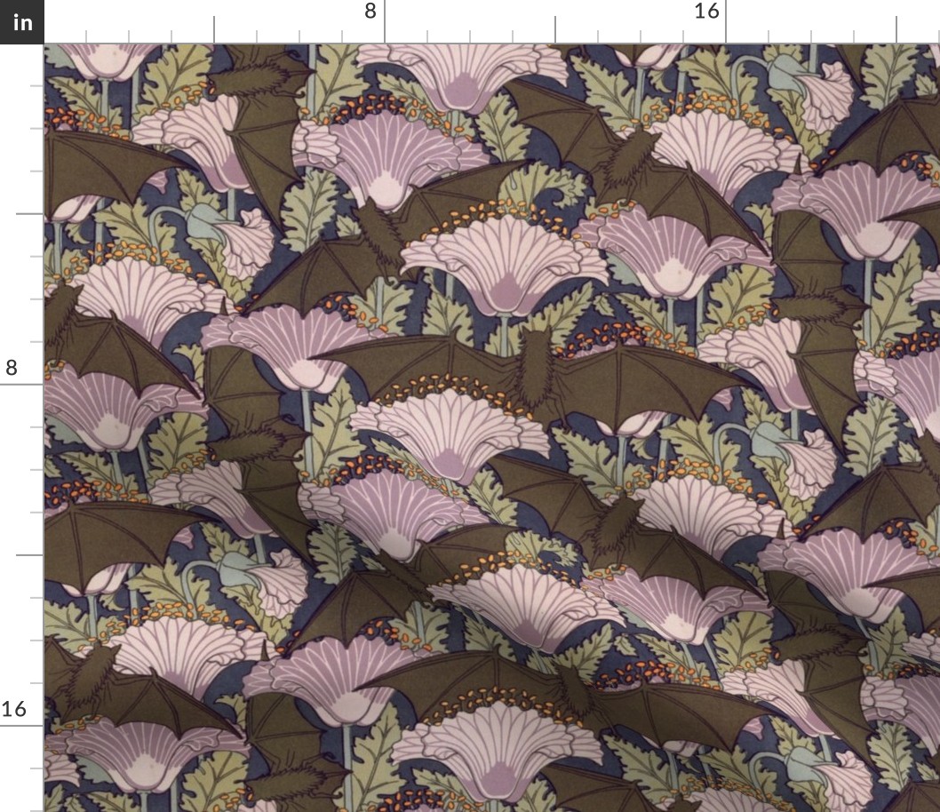 Bats Fabric by Maurice Pillard Verneuil