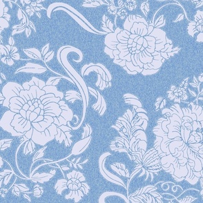Enchanted Floral-faded blue