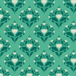 Victorian_Flower_Motif_green_and_white