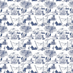 SCOTTIE Toile Petite Blue