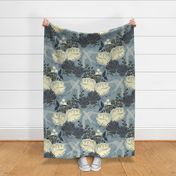 Victorian-Era Floral - Dusty Blue - Jumbo