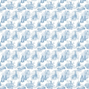 MINI SCHNAUZER Toile Miniscule  French Blue