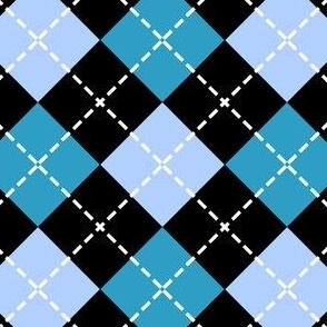 Blue Argyle Pattern