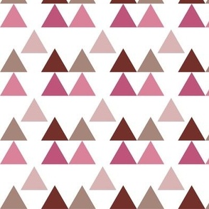 Pink and brown triangles