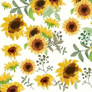 Sunflowers Repeat Cream
