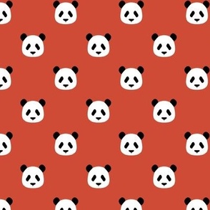 Chili Red - Minimalist Pandas (extra small)