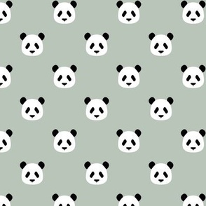 Light Sage Green - Minimalist Pandas (extra small)