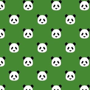 Forest Green - Minimalist Pandas (extra small)