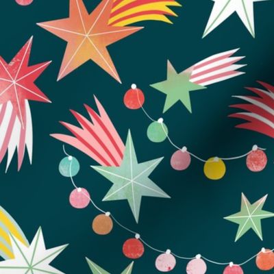 christmas stars and holiday lights // medium