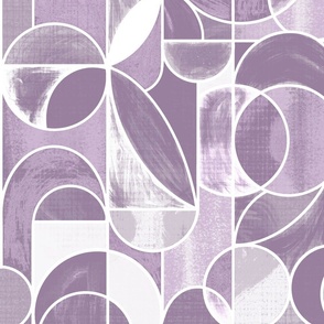 Paint Washed Modern Geometric - Dusty Purples