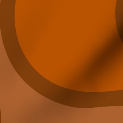 Retro Wave -Orange Brown