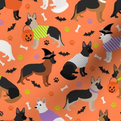 German Shepherd Halloween Orange