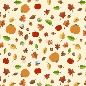 cute fall on cream