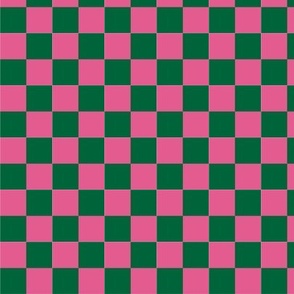 Checks- Pink and Green Bright