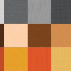animal kingdom quilt blocks - natural colors