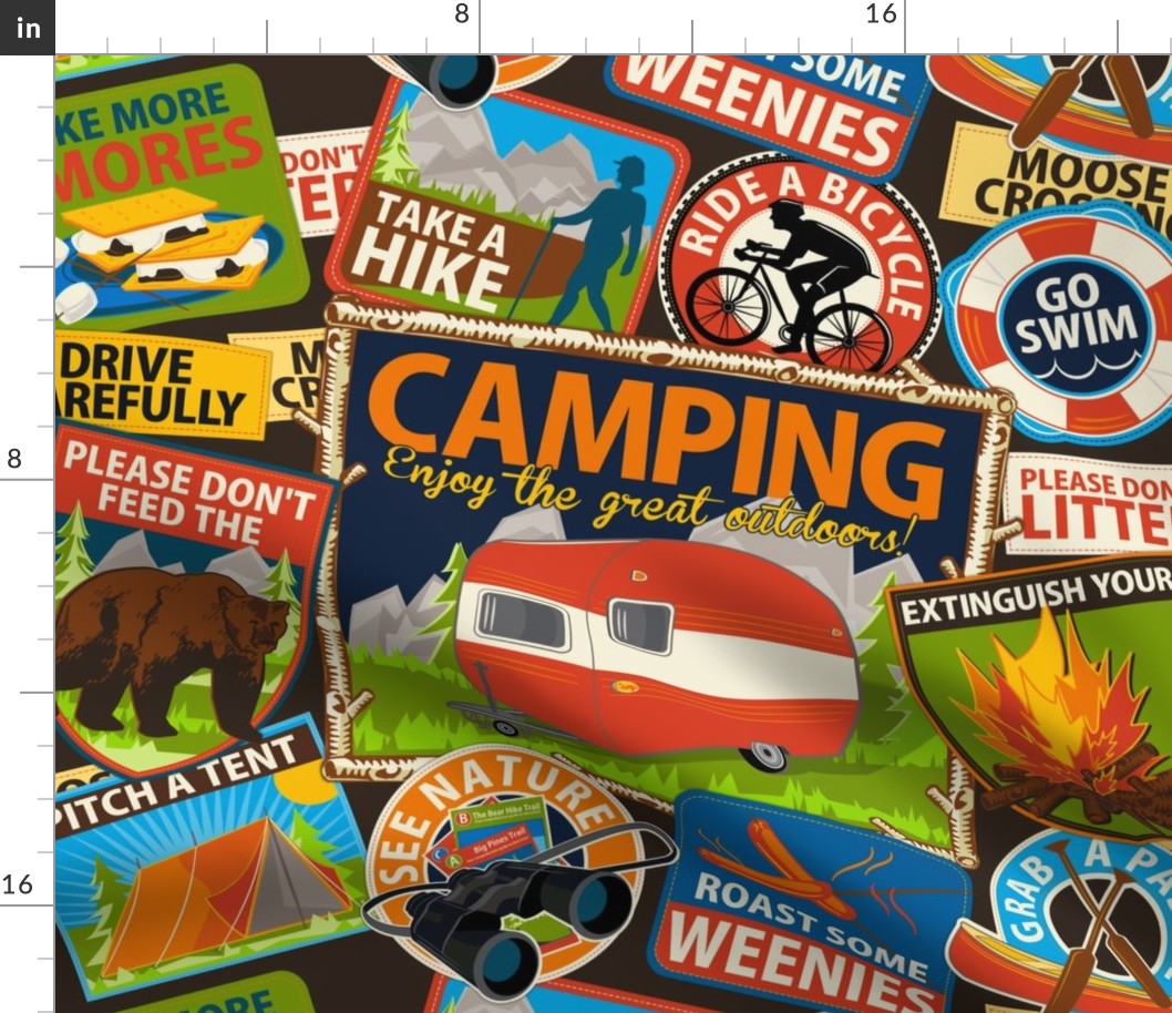 The Do's and Don'ts of Camping ~ Brown