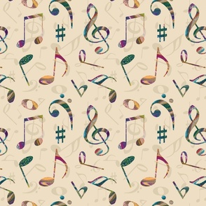 Colorful Music Notation