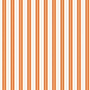 Orange Tiger and White Autumn Winter 2022 2023 Color Trend Mattress Ticking