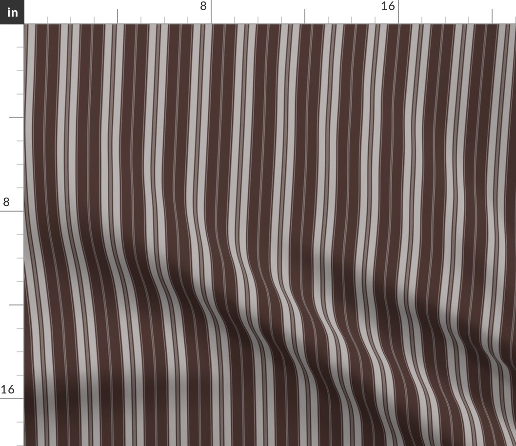 Chicory Coffee Brown on Brown Autumn Winter 2022 2023 Color Trend Mattress Ticking